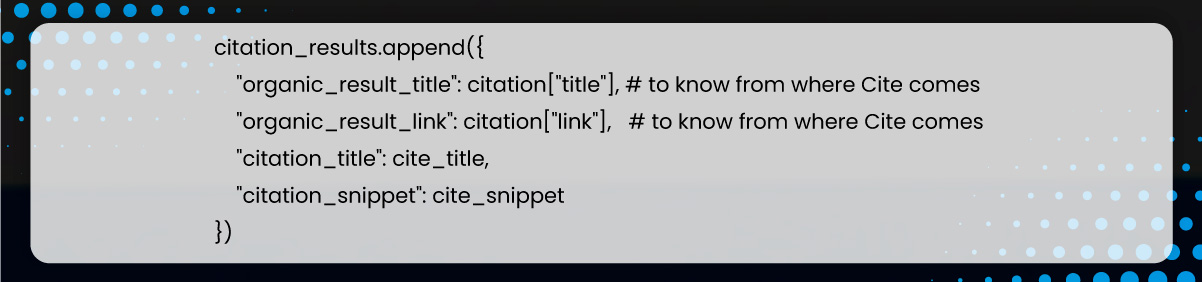 Include-the-extracted-data-in-a-temporary-list-as-a-dictionary